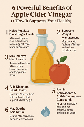 6 Powerful Benefits of Apple Cider Vinegar (+ How It Supports Your Health)